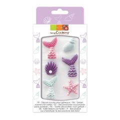 Scrapcooking Sugar Decorations Mermaid Set/6