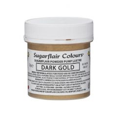 Sugarflair Ricarica a pompa -Dark Gold- 25g