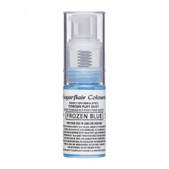 Sugarflair Pump Spray Powder Puff Dust -Frozen Blue-