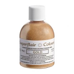 Sugarflair Sugar Sprinkles -Gold- E171 Free 100g