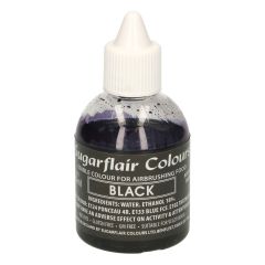 Sugarflair Colorant Aérographe Noir 60ml