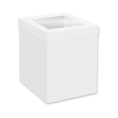Simply Making Tall Cake Box Window White 40 x 40 x 30 cm
