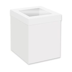 Simply Making Tall Cake Box Window White 40 x 40 x 30 cm pk/25