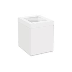 Simply Making Tall Cake Box Window White 25 x 25 x 25 cm