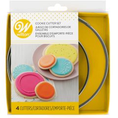 Wilton Cookie Cutter Nesting Circles Metal set/4 
