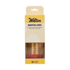 Wilton Muffin Cups Shiny Red pk/50