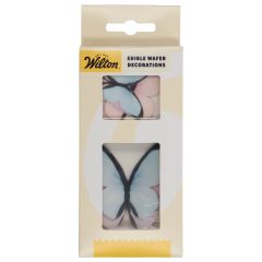 Wilton Edible Wafer Decorations Butterflies Pastel set/8 