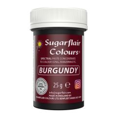 Sugarflair Paste Colour Burgundy 25g