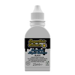 Sugarflair Liquid Colour Black 25ml