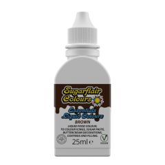 Sugarflair Liquid Colour Brown 25ml