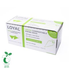 LOYAL Biodegradable Piping Bags Green 38cm pk/100
