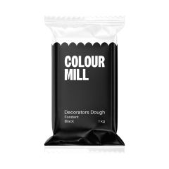 Colour Mill Sugar Paste Decorators Dough Black 1kg