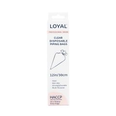 LOYAL Disposable Piping Bags Clear 30cm pk/10