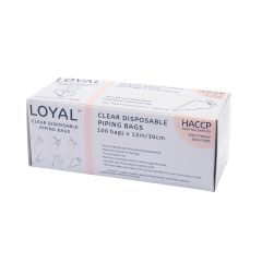 LOYAL Disposable Piping Bags Clear 30cm pk/100