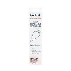 LOYAL Disposable Piping Bags Clear 45cm pk/10