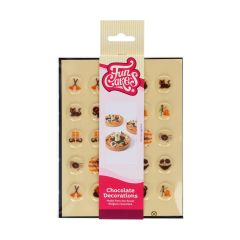 FunCakes Chocolate Decorations Halloween Ø2cm Set/25