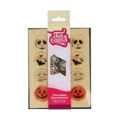 FunCakes Chocolate Decorations Halloween Ø3,8cm Set/12