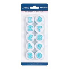 LOYAL Plunger Cutter set Mini Numbers 0 - 9 set/10