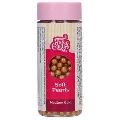 FunCakes Soft Pearls Medium Gold 60g