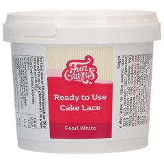 FunCakes Cake Lace Ready to Use Pearl White 200g