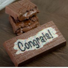 BWB Molde de Chocolate 3-partes - Barra de Chocolate Congrats