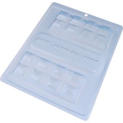 BWB Chocolate Mould 3 part Chocolate Bar Truffle Filling