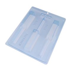 BWB Schokoladenform 3-teilig - Würfel Lutscher