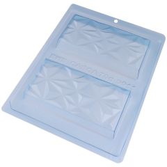 BWB Chocolate Mould 3 part Chocolate Bar Triangular Detail