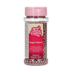 FunCakes Zuckerperlen -Metallic Pink- 80g