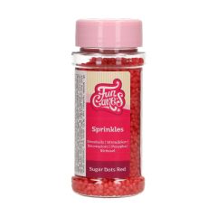 FunCakes Sugar Sugar Dots  Red 80 g