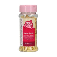 FunCakes Matte Sugar Rods XL Geel 70 g