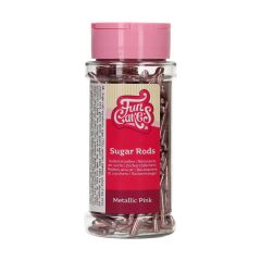FunCakes Metallic Sugar Rods XL Pink