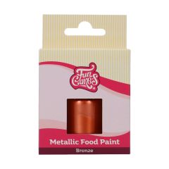 FunCakes Vernice Alimentare Metallizzata Bronzo 30 ml