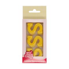 FunCakes Chocolate Decorations Letter S pk/12