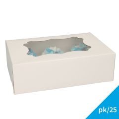 FunCakes Cupcake Box 6 - Weiß pk/25