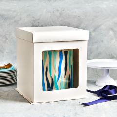 FunCakes Tall Cake Box 21 x 21 x 23,5 cm - Blanc