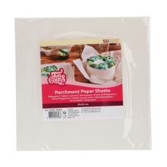 FunCakes Hojas de papel pergamino 25x25 cm pk/50