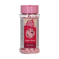 FunCakes Matt Sugar Rods XL Pink 70 g