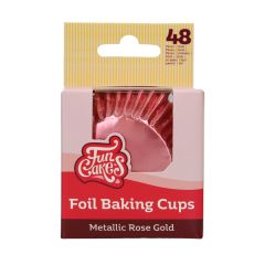 FunCakes Folie Baking Cups - Metallic Rosé Goud pk/48