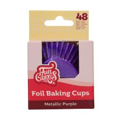 FunCakes Caissettes à Cupcake Feuille - Violet Métallique pk/48