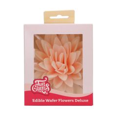 FunCakes Fleurs en Papier Comestibles Deluxe Pivoine Orange Ombre Grande pk/1