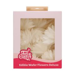 FunCakes Fleurs en Papier Comestibles Deluxe Aster Blanche Moyenne pk/14