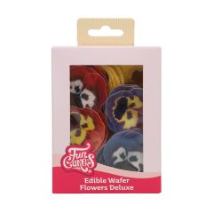 FunCakes Fleurs en Papier Comestibles Deluxe Pensée Mix Petite pk/30
