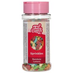 FunCakes Mélange de Sprinkles Lettres Arc-en-ciel 50 g
