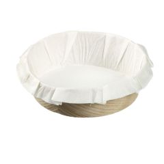 House of Marie Cercle de Cuisson Bois avec Papier Cuisson Ø 10,5 cm set/4