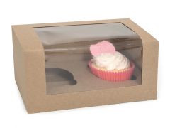 House of Marie Boîtes à Cupcakes 2 - Kraft pcs/3