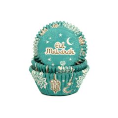 House of Marie Caissettes à Cupcakes Eid Mubarak pcs/48