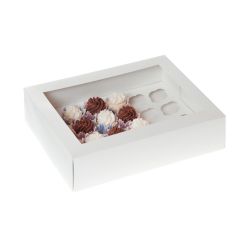 House of Marie Mini Boîtes à Cupcakes 24 - White pcs/2
