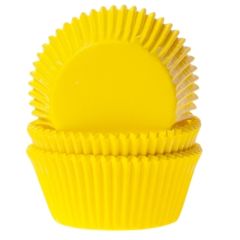 House of Marie Baking cups Yellow - pk/48