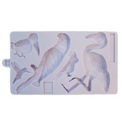 Karen Davies Stampo di Silicone - Uccelli tropicali